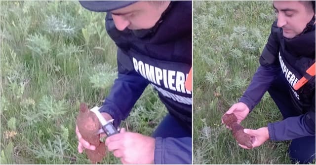  ISU Vâlcea în Acțiune după Ce un Sătean a Găsit Proiectilul cu Detectorul de Metale
