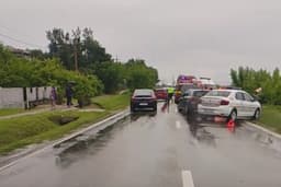  Accident Între Trei Autovehicule la Ionești - Trafic Temporar Oprit și O Femeie Rănită!
