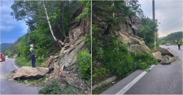  Trafic perturbat pe Valea Oltului la km 216. Poliția Vâlcea avertizează șoferii!
