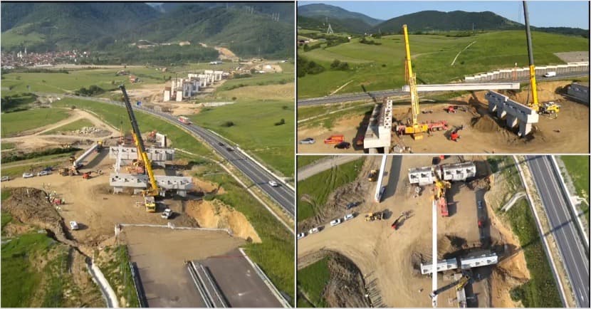  Proiect Rutier Ambițios prin Munți – Grinzile Impresionante Ridicate la Viaductul Boița pe Autostrada Mult Așteptată
