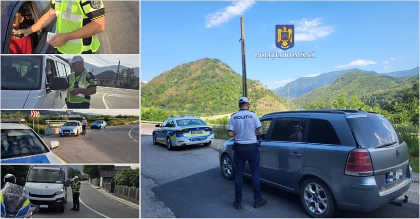 razie-maraton cu zeci de amenzi și permise reținute!