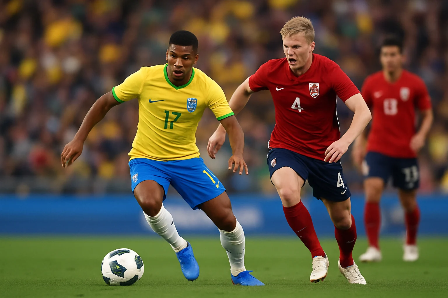 Brazilia și Norvegia se luptă pentru un loc în sferturile Campionatului Mondial