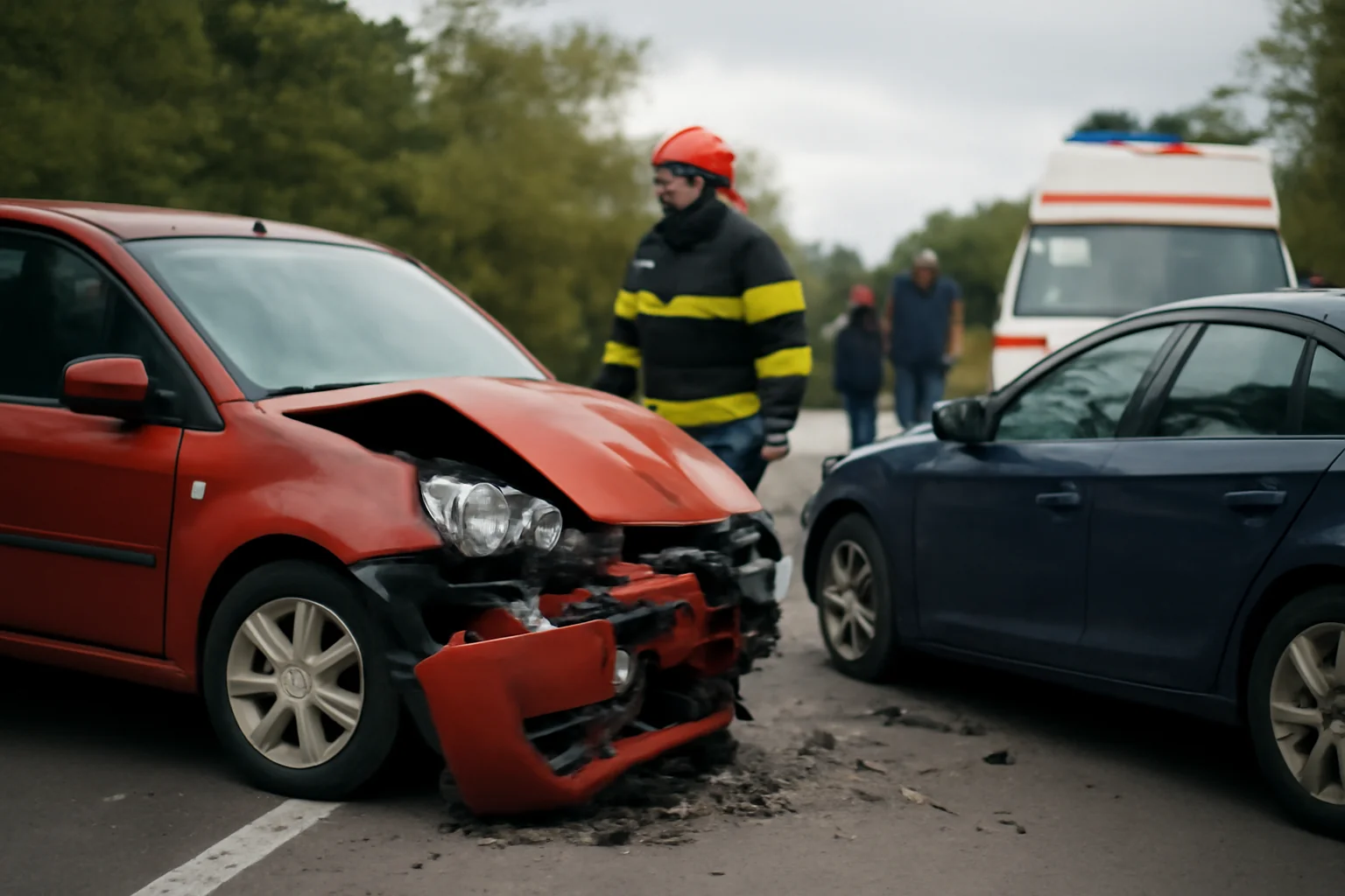 Accident cu două victime la Băbeni după o manevră greșită