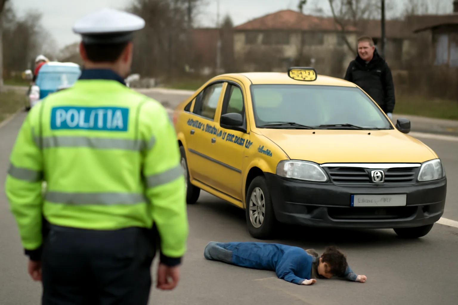 Accident grav în Râmnic: Copil lovit de taxi pe Henri Coandă