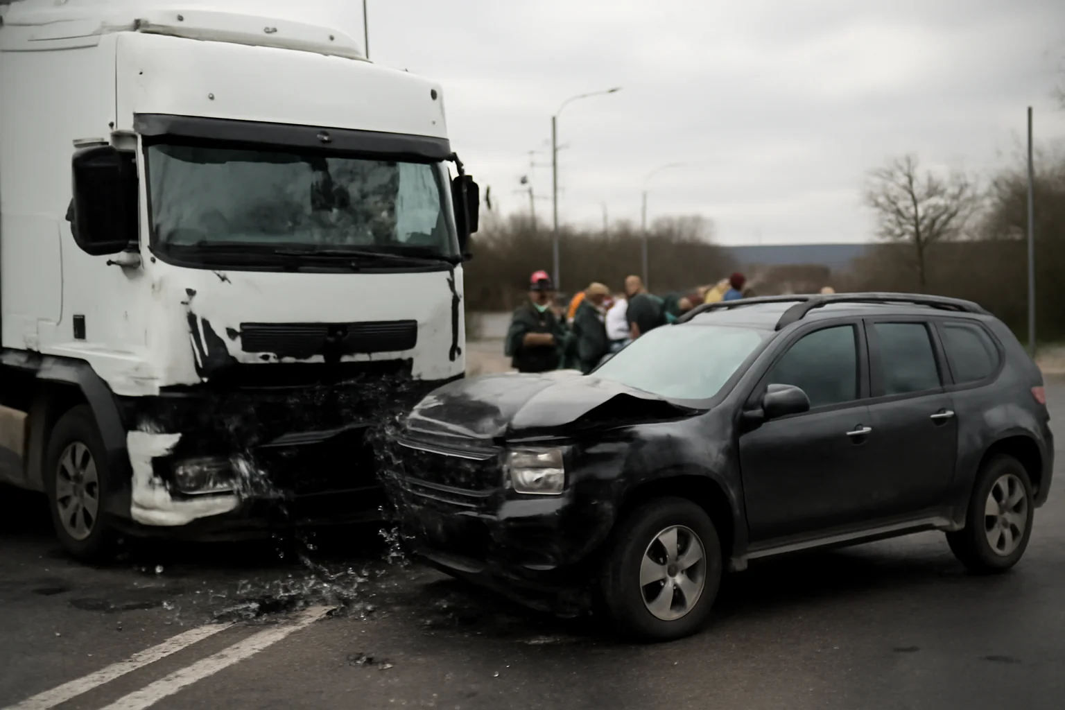 Accident grav în Râmnicu Vâlcea între camion și Duster