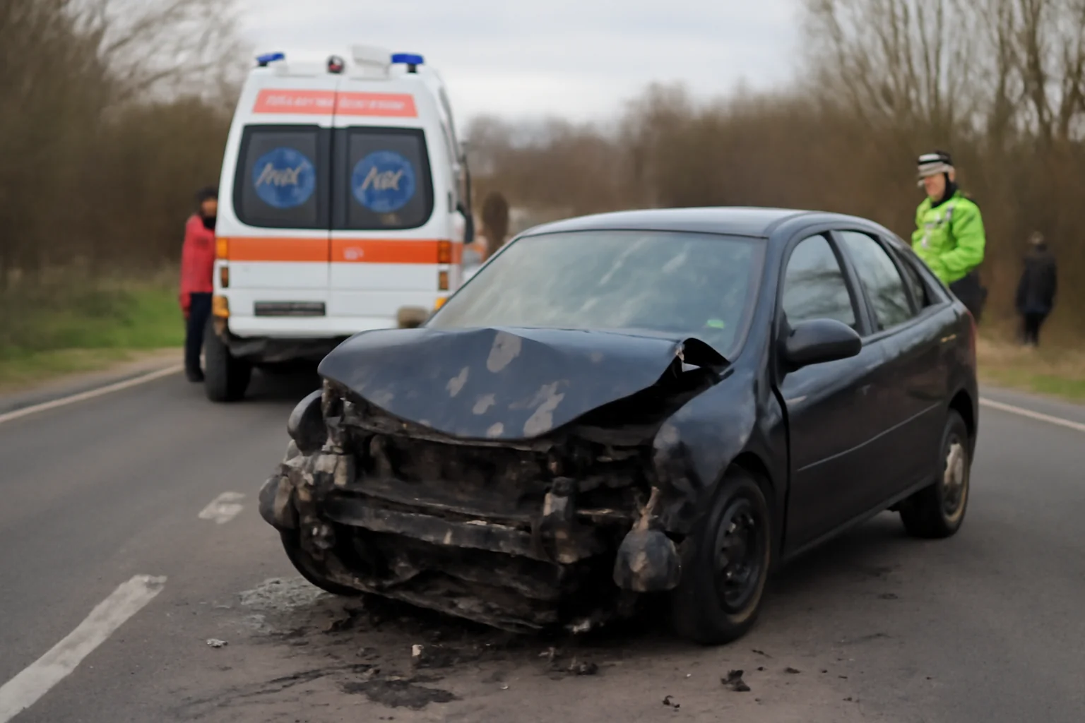 Accident grav între Vâlcea și Pitești, o victimă la spital