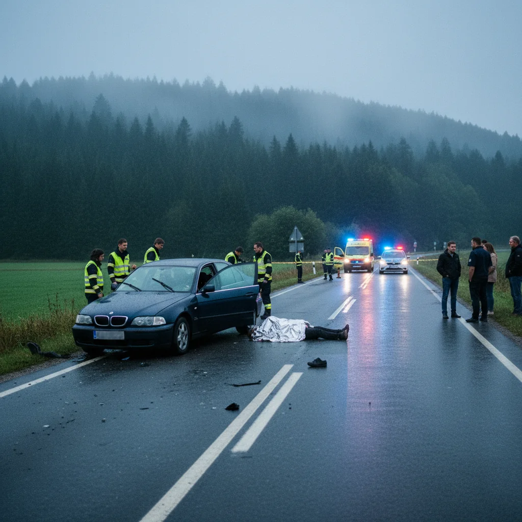 Accident grav la Voineasa: pieton lovit de mașină pe drum