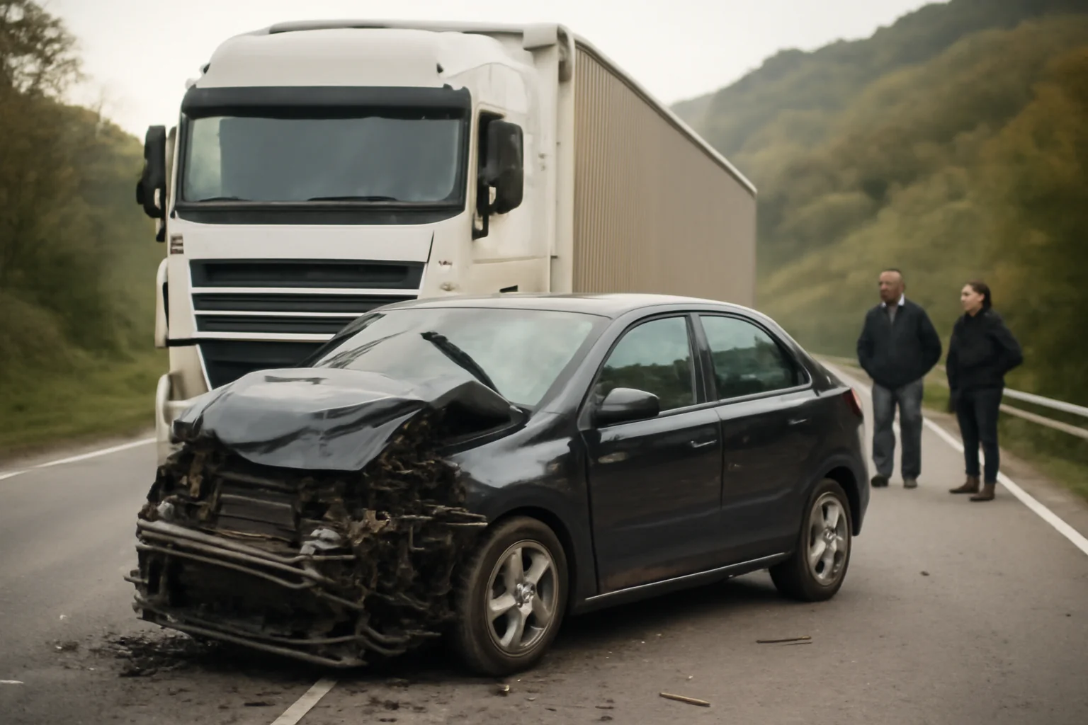 Accident grav pe Valea Oltului între un TIR și un autoturism