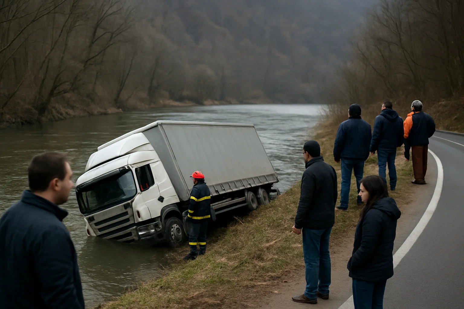 Accident TIR în Olt, pe DN 7 Vâlcea: Trafic blocat ore