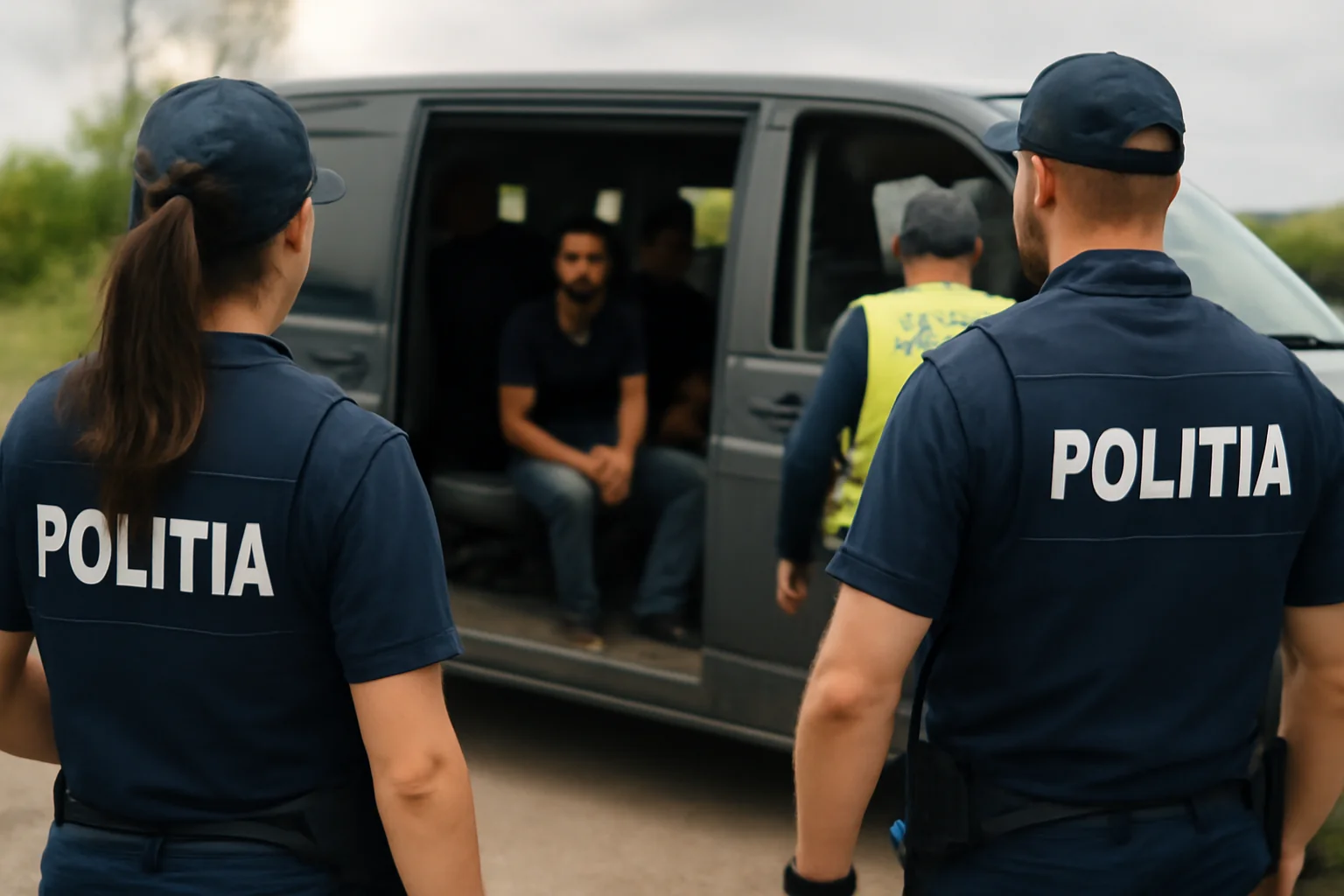 Acțiune a polițiștilor din Râmnicu Vâlcea pentru prevenirea transportului ilegal de persoane