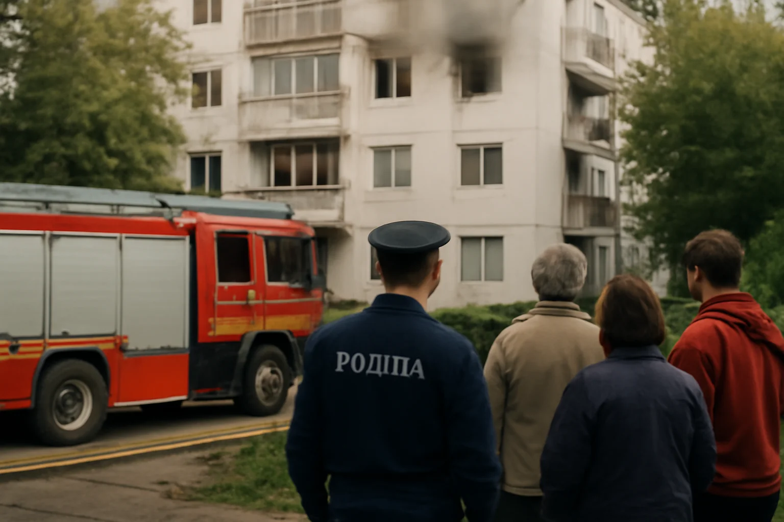 Alertă de incendiu la un bloc-turn din cartierul Nord, Râmnicu Vâlcea