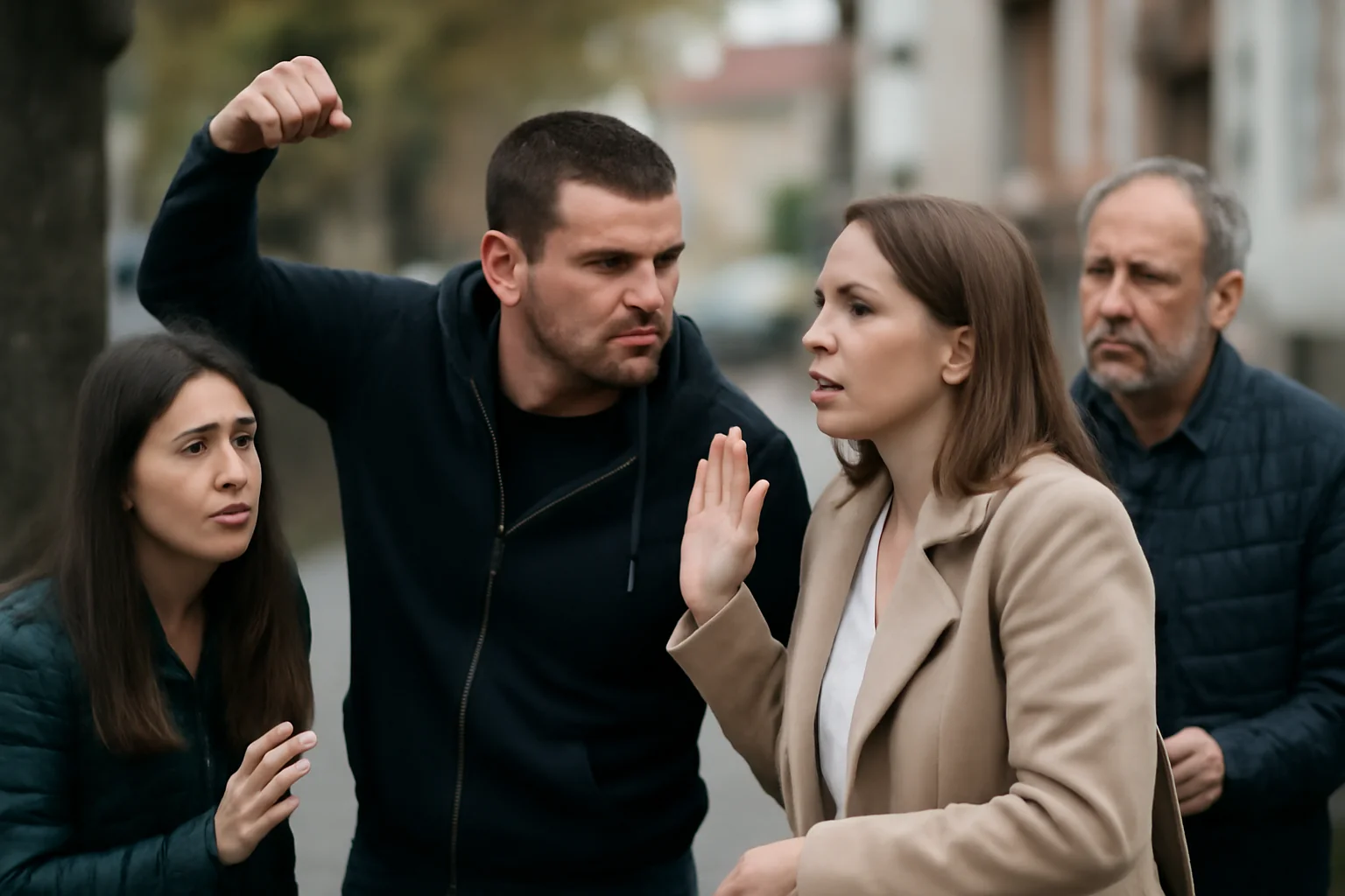 Bărbat agresiv atacă trei persoane în doar câteva ore