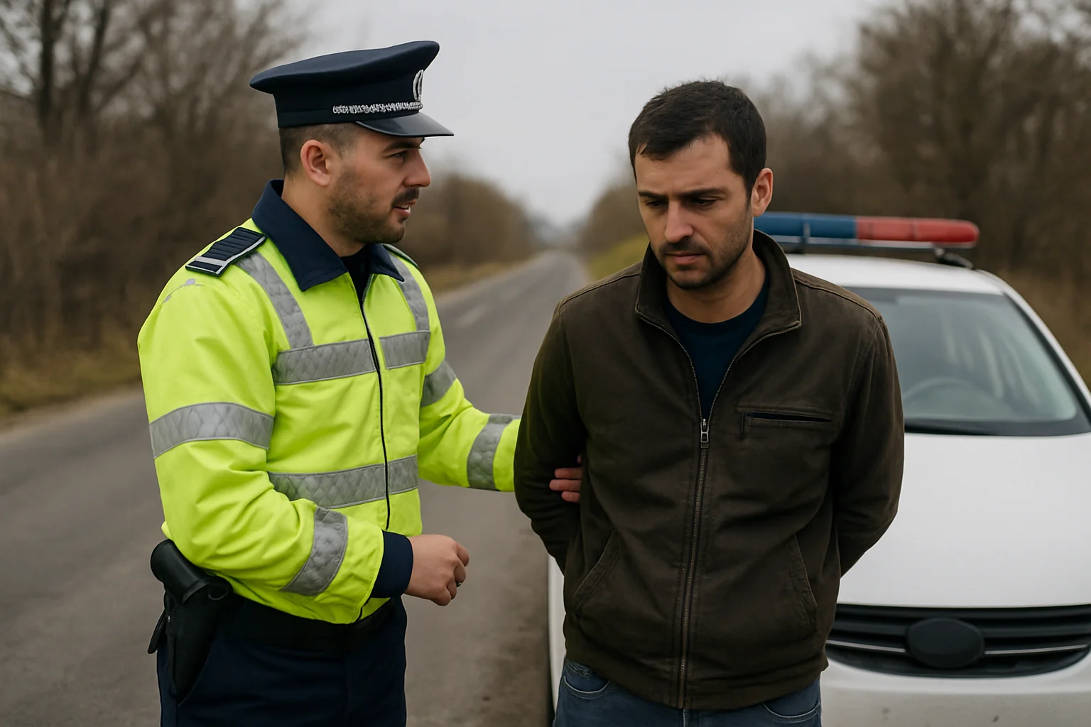 Bărbat din Vâlcea, dosar penal după o intervenție a poliției