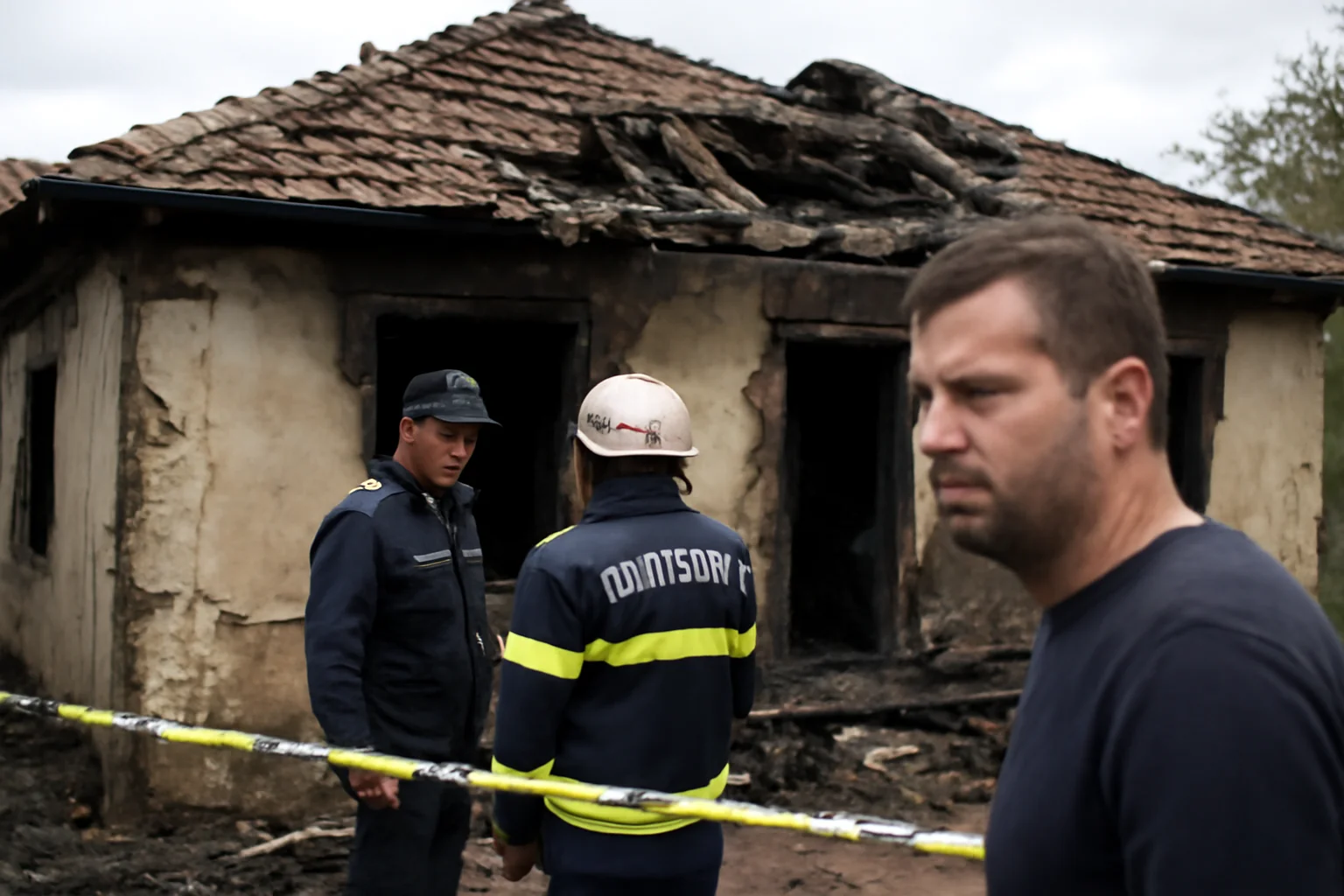 Bărbat găsit carbonizat într-o locuință din Tomșani, județul Vâlcea. Caz investigat de pompieri la Râmnicu Vâlcea