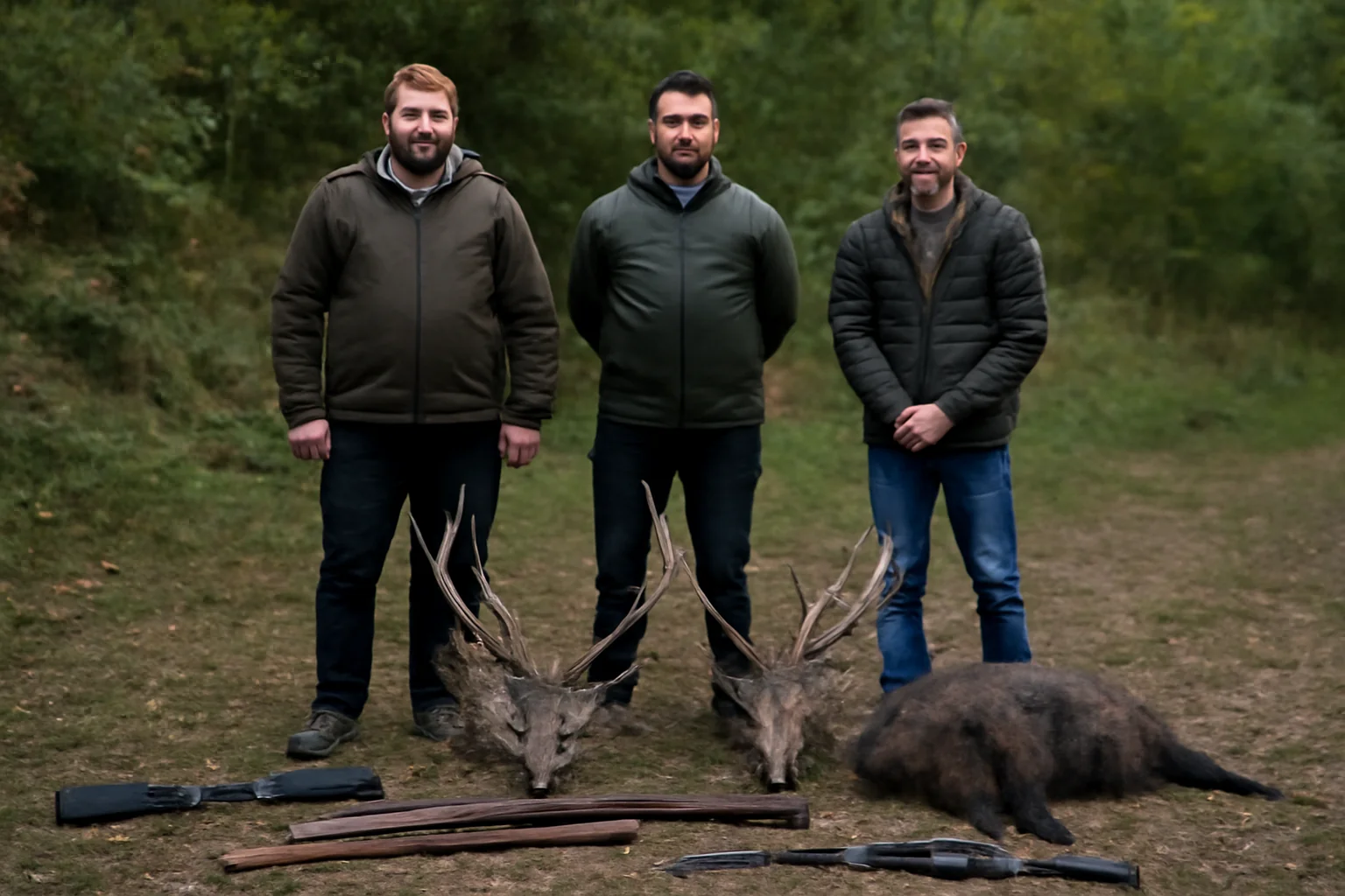 Braconieri prinși la Călimănești cu arme și trofee ilegale