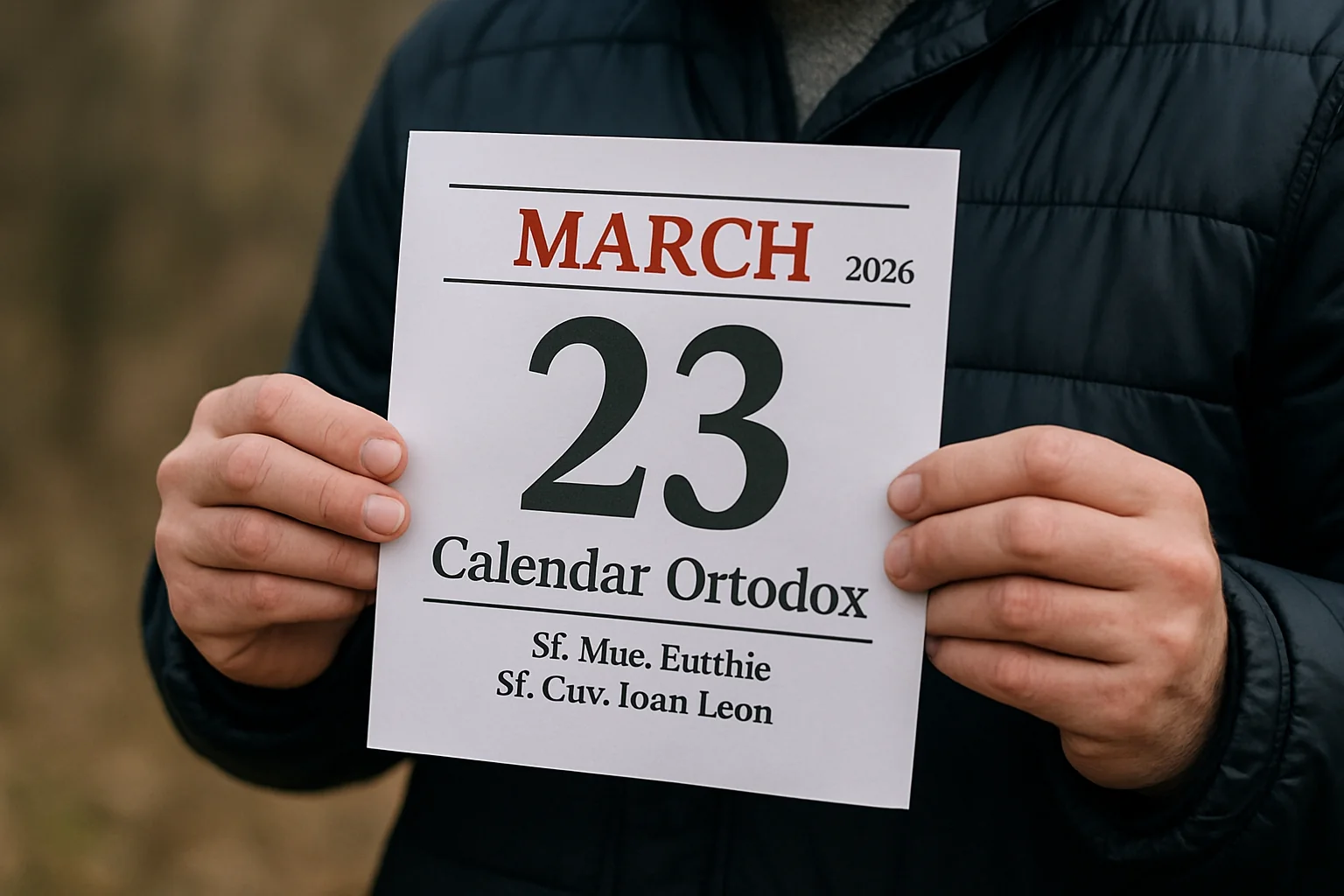 Calendar ortodox – 2026-03-23