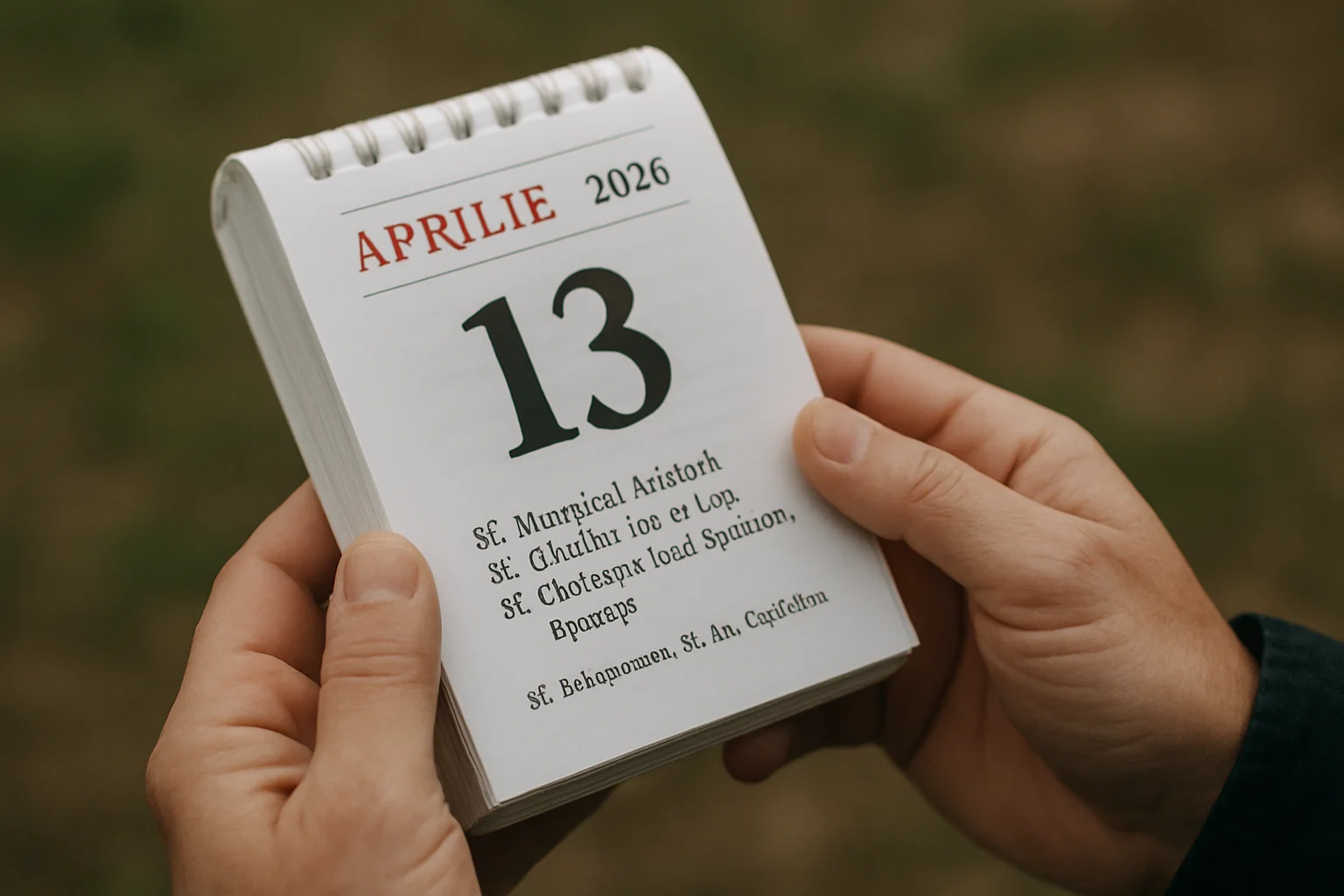 Calendar ortodox – 2026-04-13