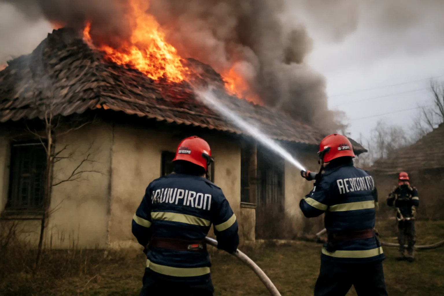 Casă în Flăcări în această Dimineață