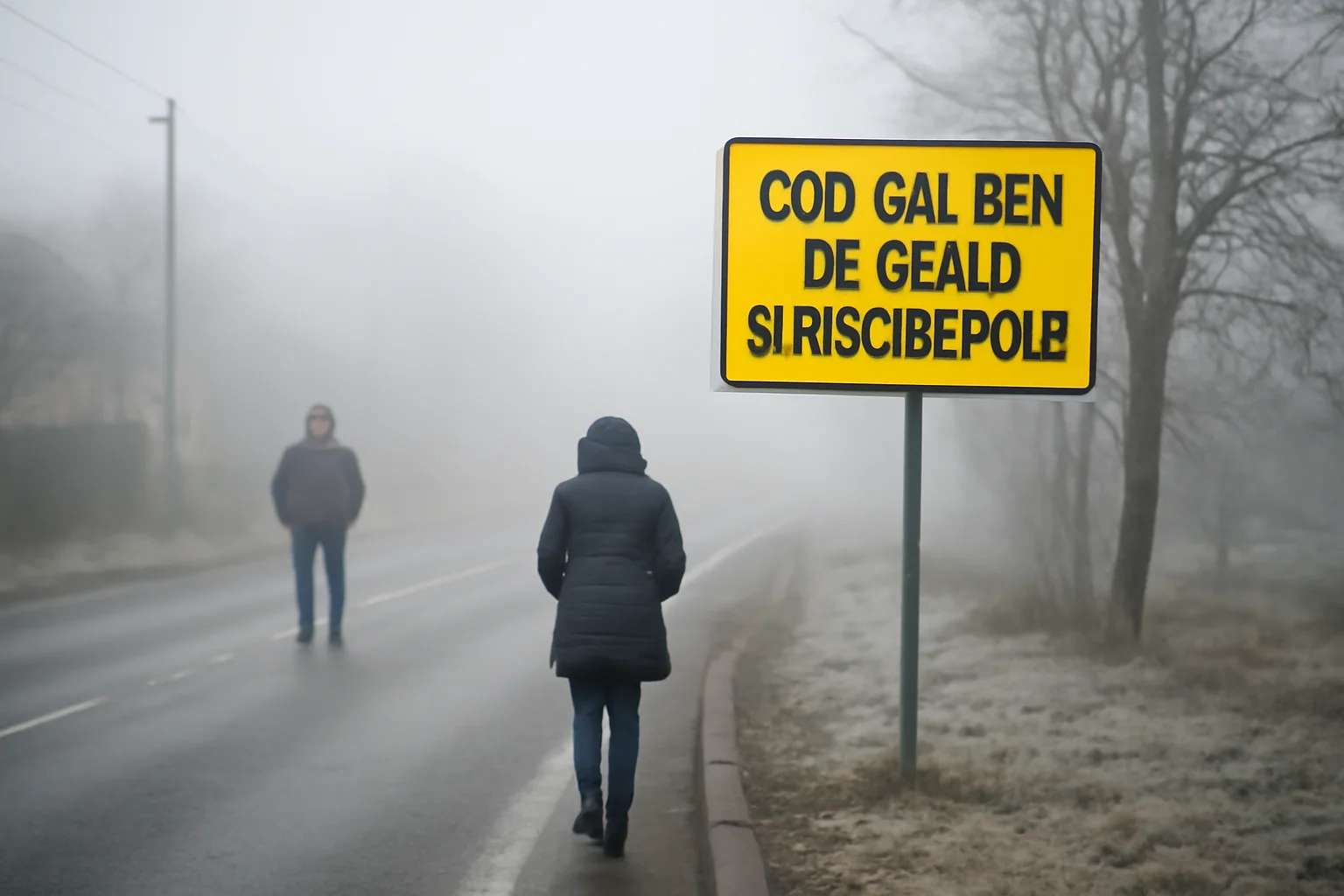 Cod galben de ceață și risc de polei în Râmnicu Vâlcea și județul Vâlcea