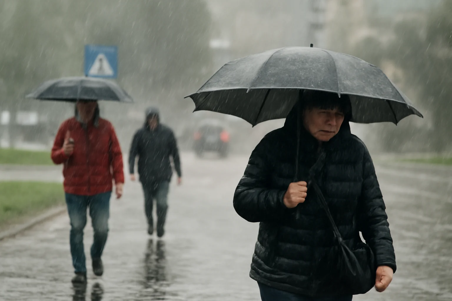 Cod portocaliu de ploi în Vâlcea, urmează precipitații masive
