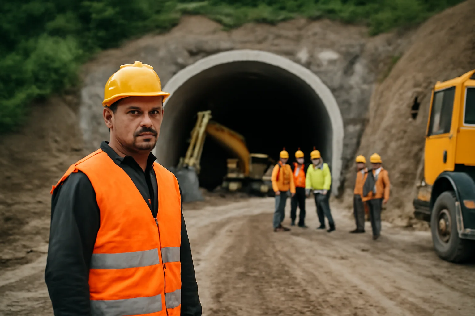 Constructia primului tunel rutier de autostradă din județul Vâlcea, în curs de desfășurare