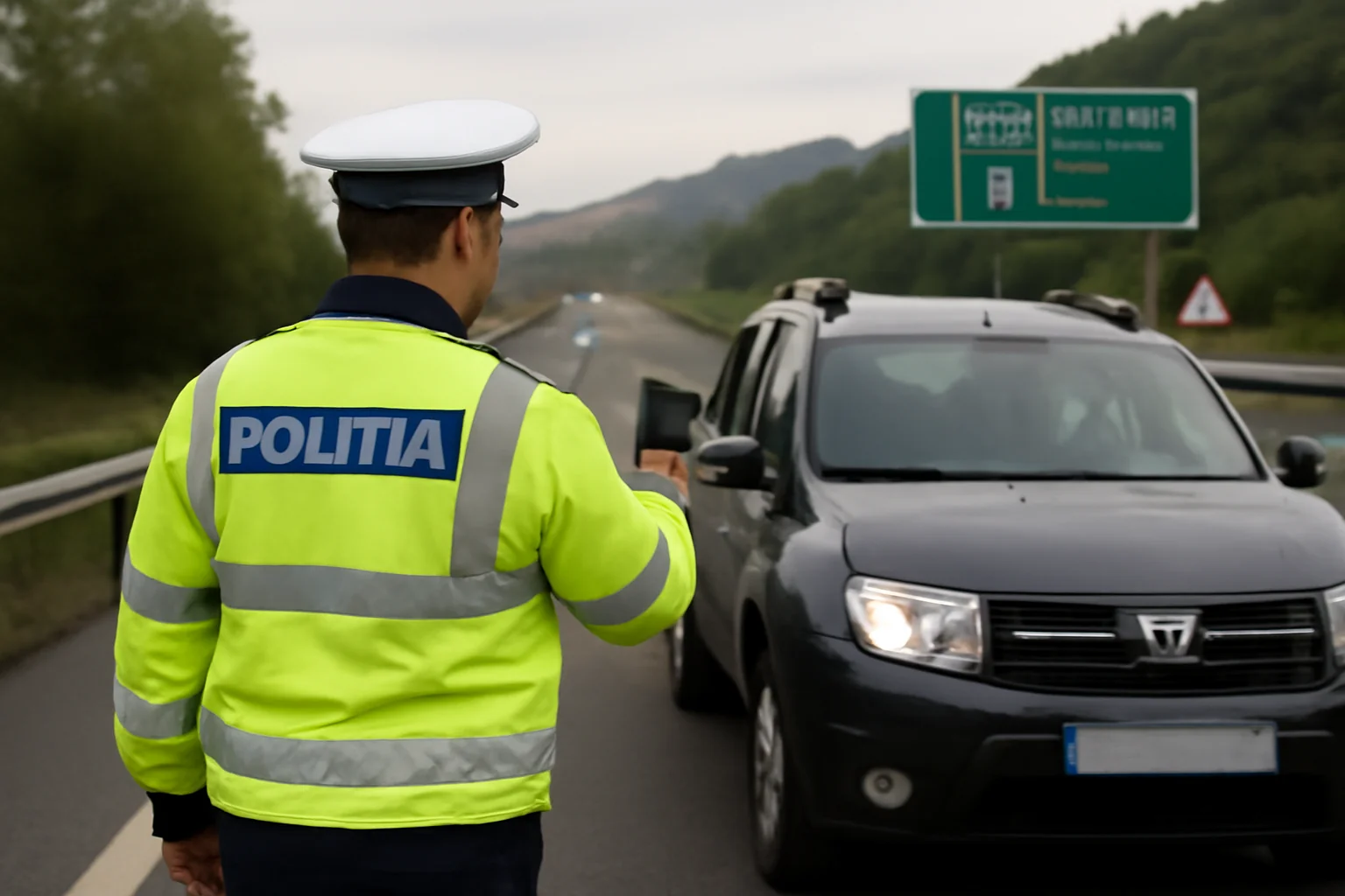 Control al poliției rutiere pe A1 în zona Râmnicu Vâlcea – verificări la peste 120 de autovehicule