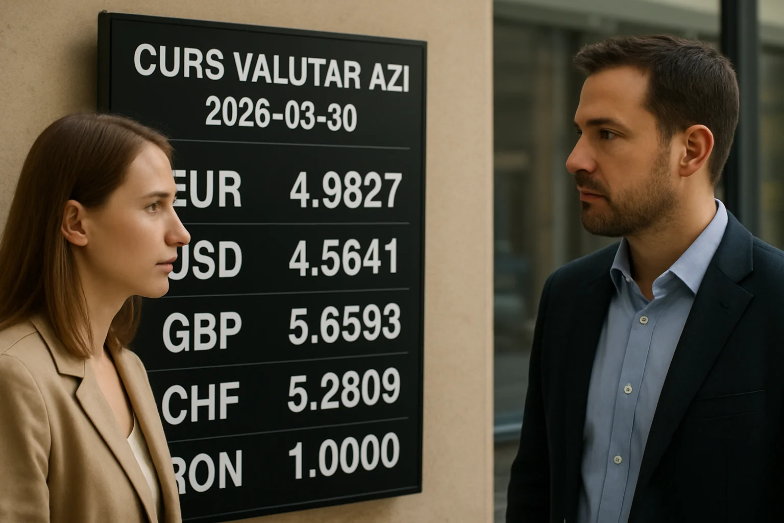 Curs valutar azi (BNR) – 2026-03-30