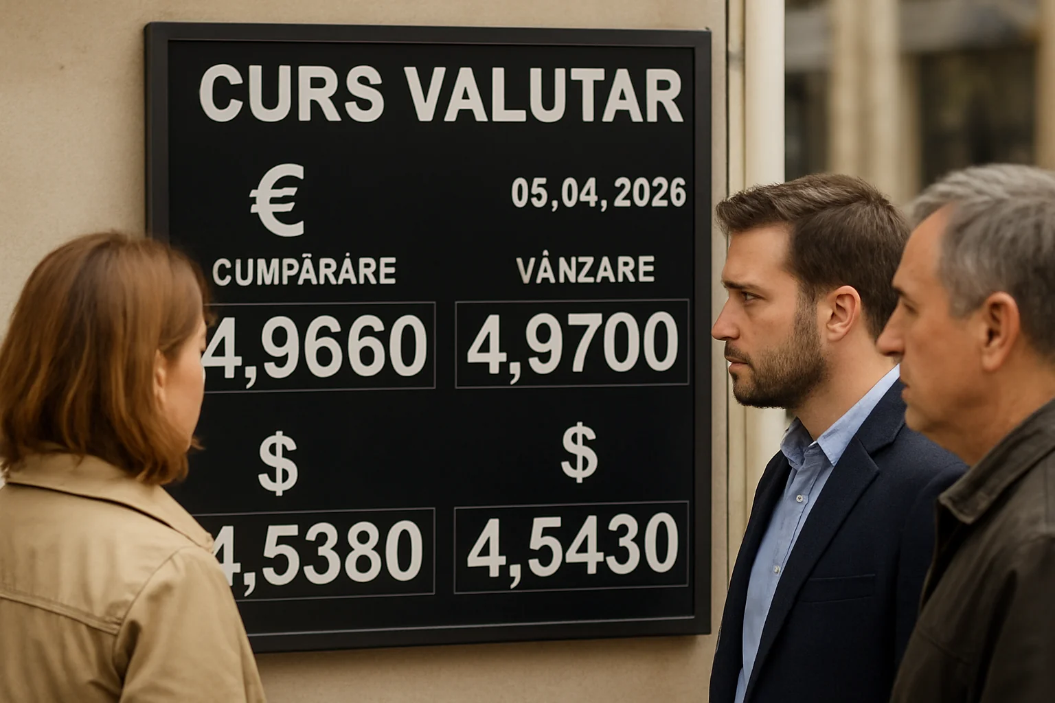 Curs valutar azi (BNR) – 2026-04-05