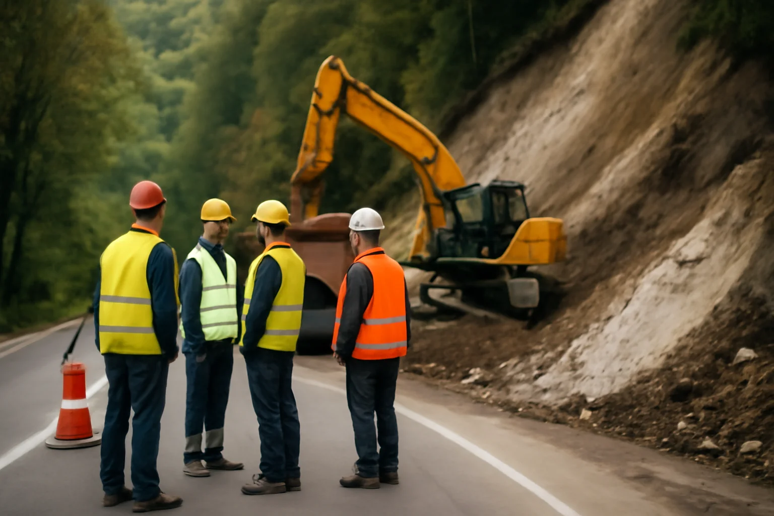 DRDP începe lucrările pe DN 67, la Horezu, după aproape 3 ani de la alunecarea de teren