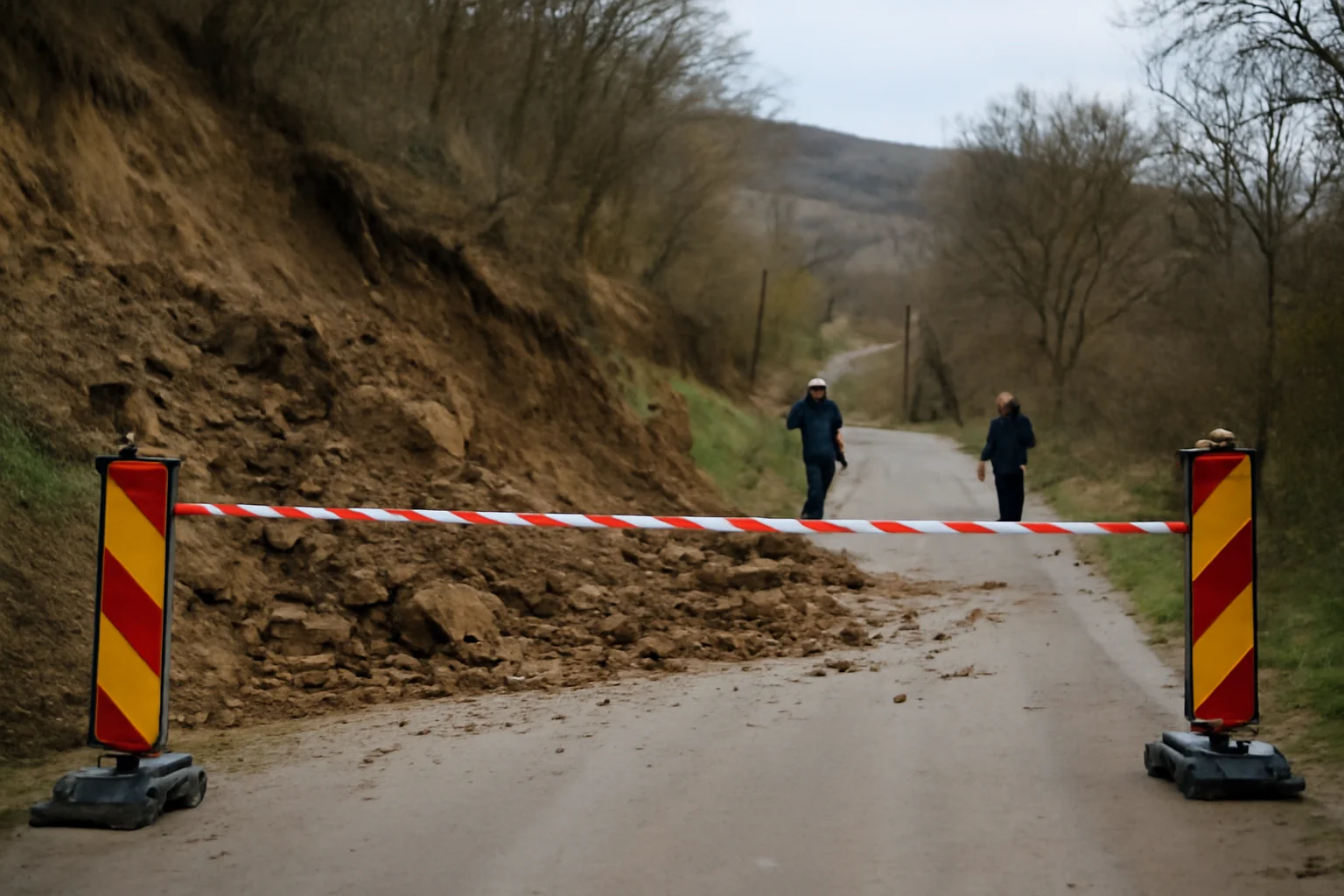 Drum de acces spre crame închis temporar la Drăgășani, anunț oficial la Râmnicu Vâlcea