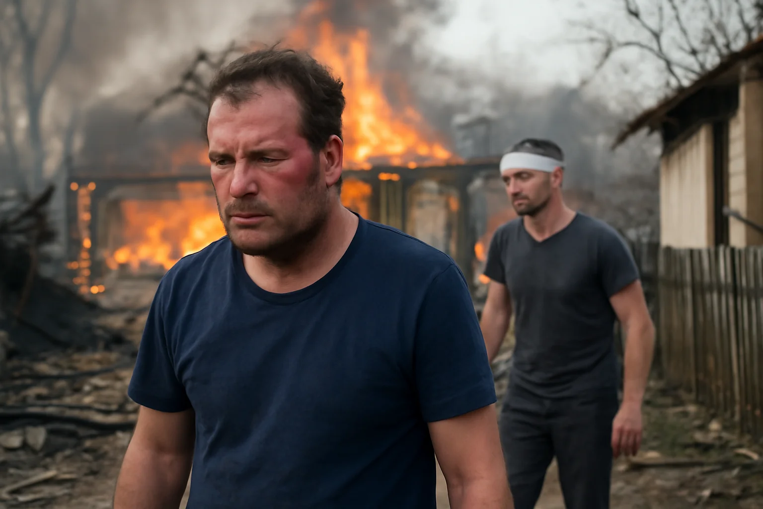 Explozie urmată de incendiu într-o gospodărie din Prundeni, județul Vâlcea: doi bărbați răniți și transportați la spital