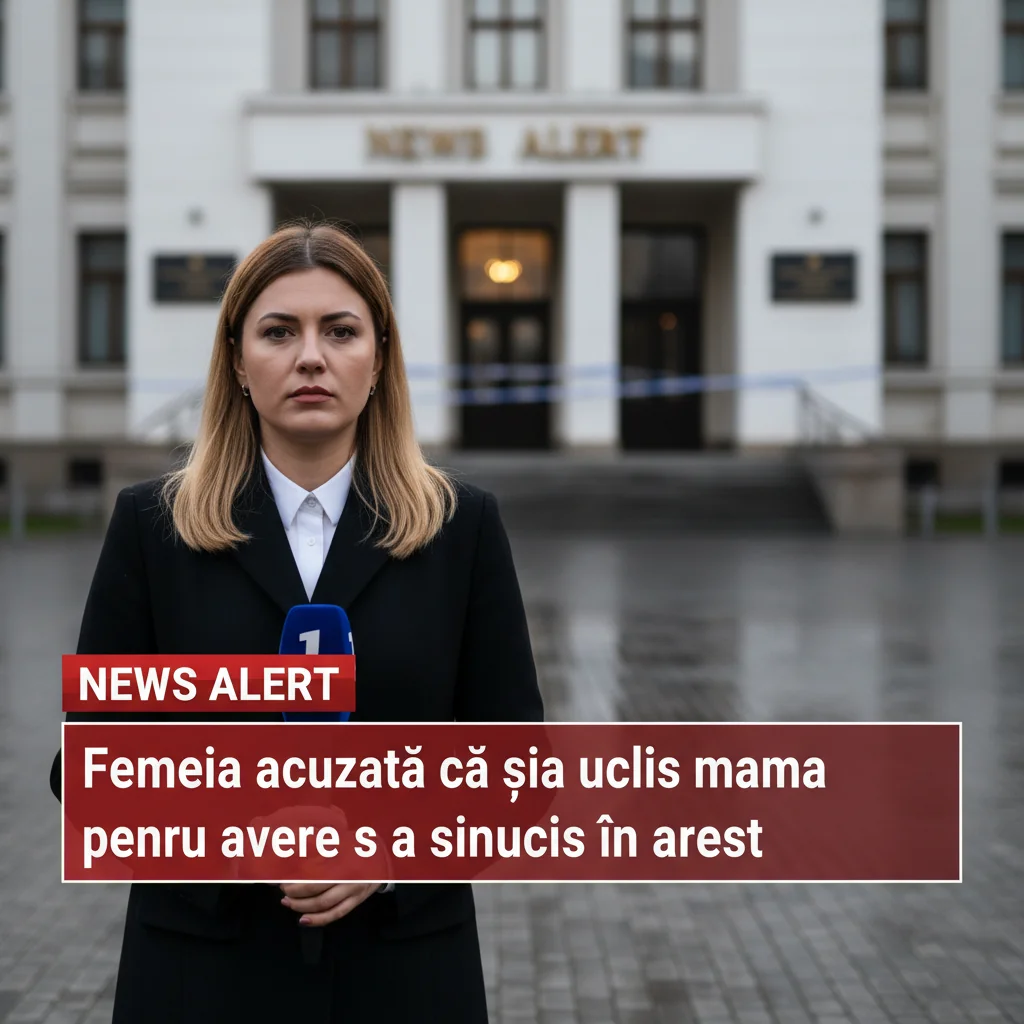 Femeia acuzată de omor pentru avere s-a sinucis în arest