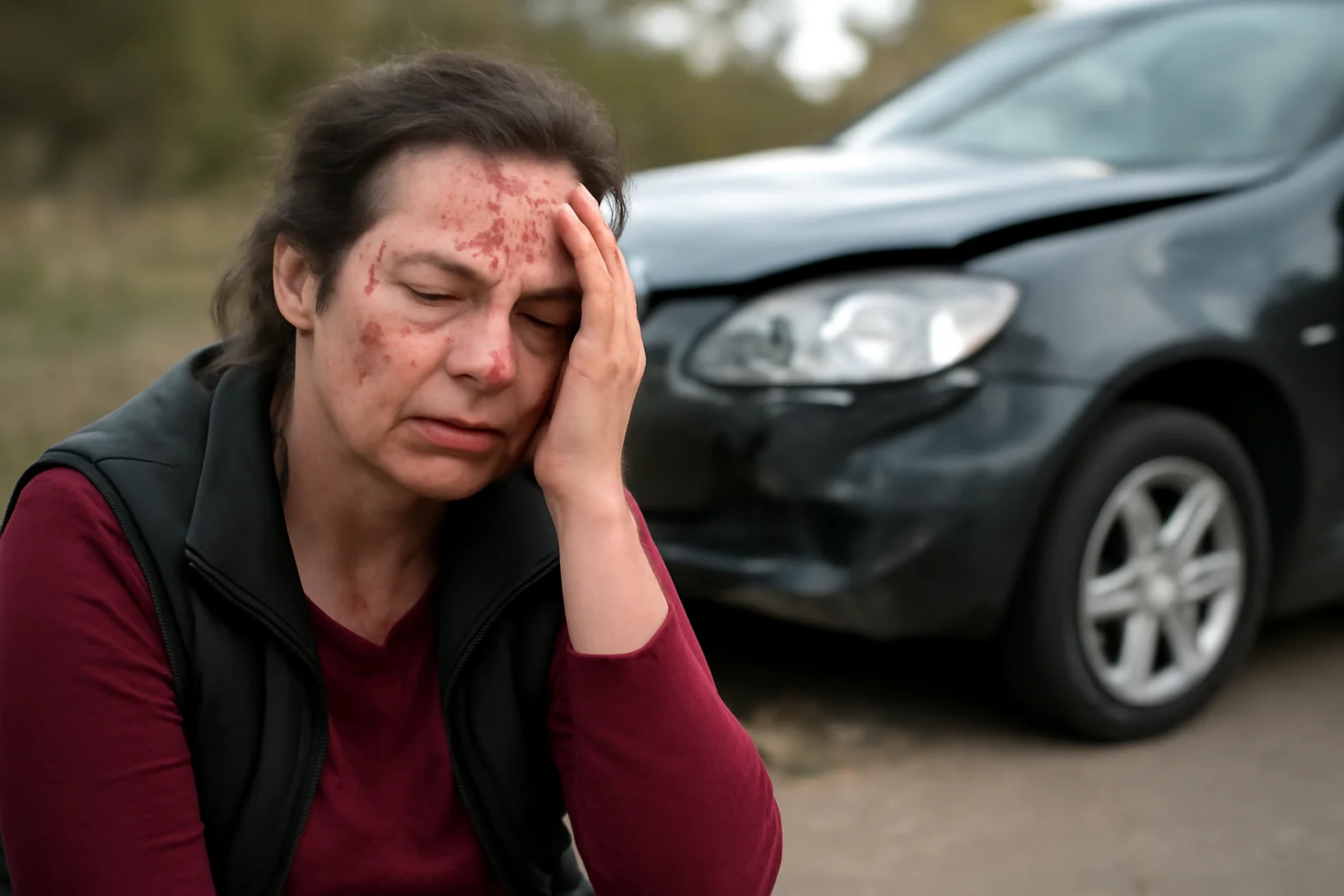 FOTO. O vâlceancă a ajuns rănită în urma unui accident rutier produs la Sibiu