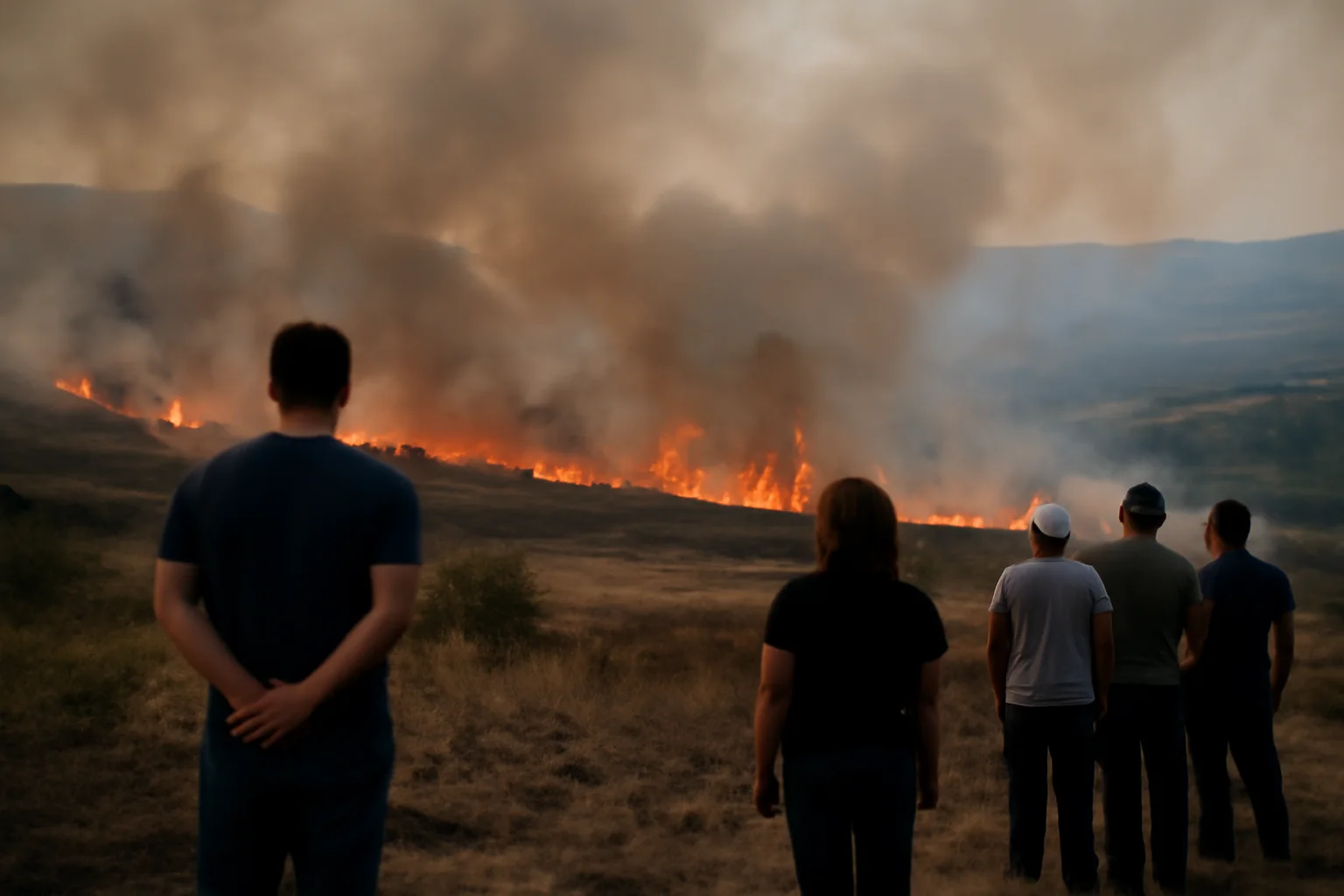 Incendiu devastator în Vâlcea: zeci de hectare distruse de flăcări