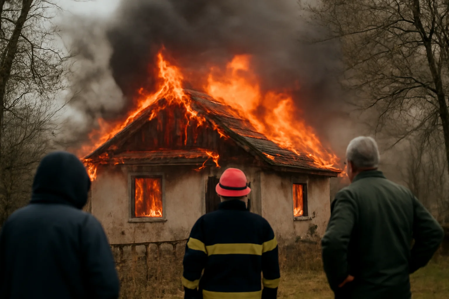 Incendiu la acoperișul unei locuințe din Mălaia, gestionat rapid de pompieri în județul Vâlcea