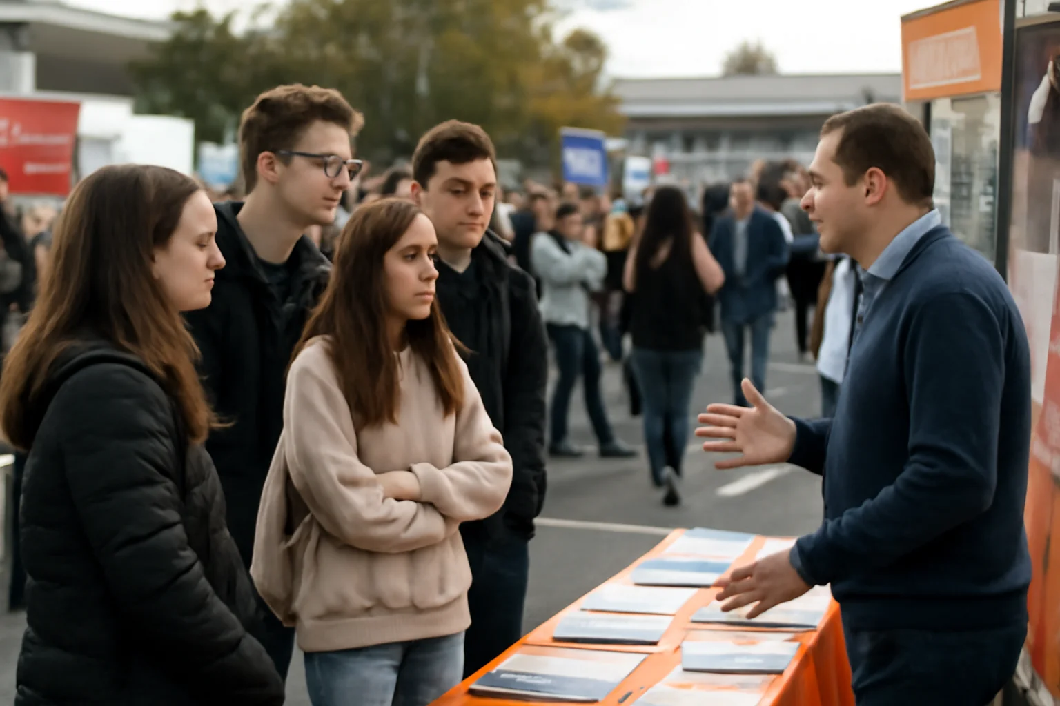 Liceenii din Vâlcea, întâlnire cu facultățile la mall