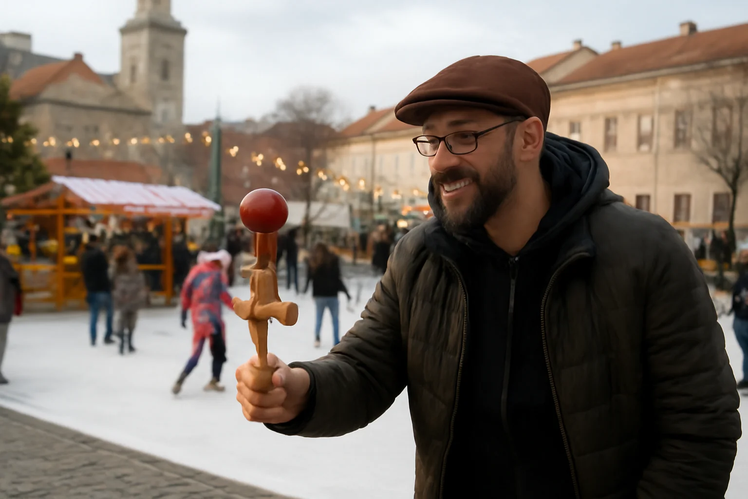 Moș Nicolae animă centrul Râmnicului cu Kendama by CRBL, patinoar și delicii festive