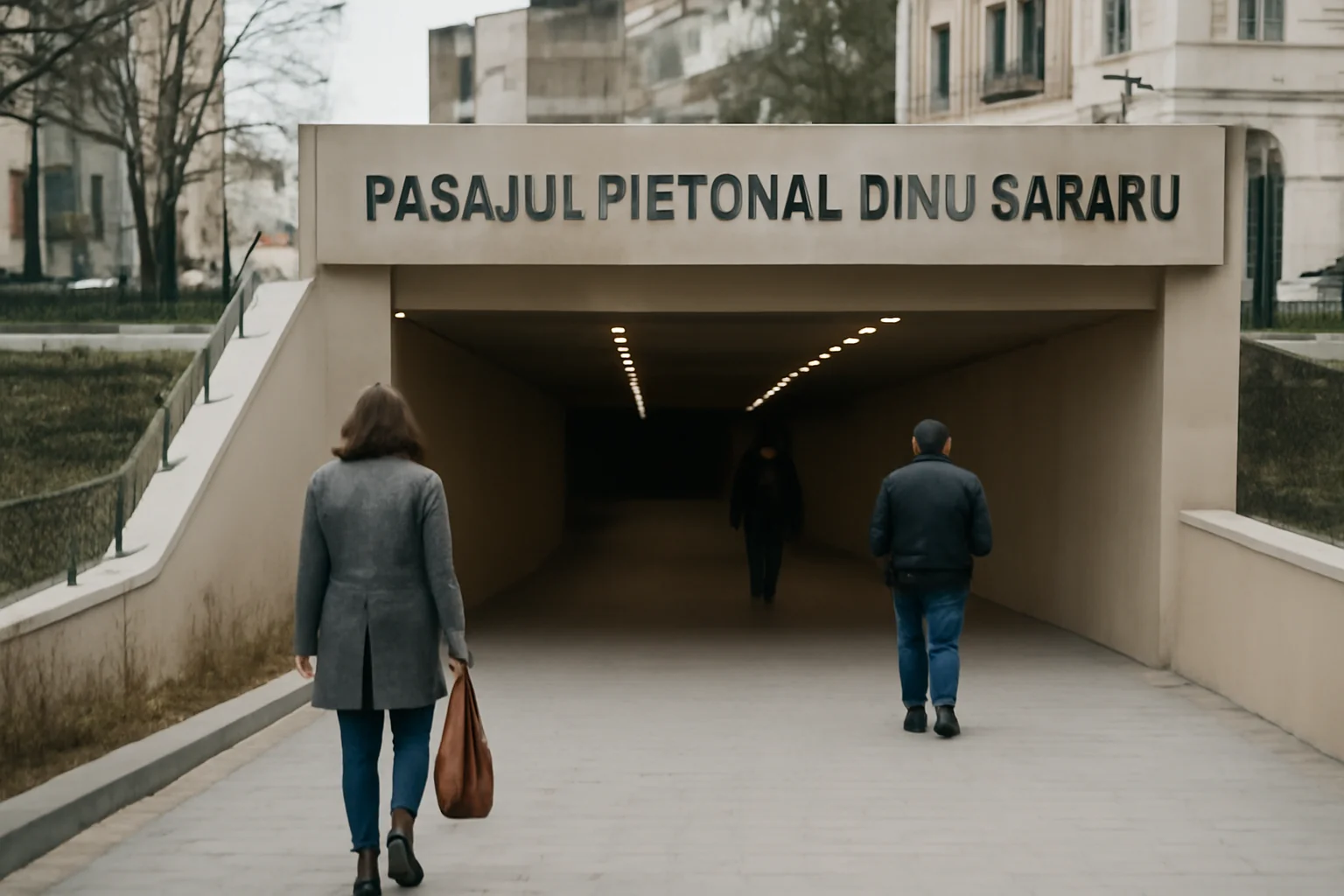 Pasajul pietonal „Dinu Săraru” din centrul Râmnicului, aproape de inaugurare la final de ianuarie 2026
