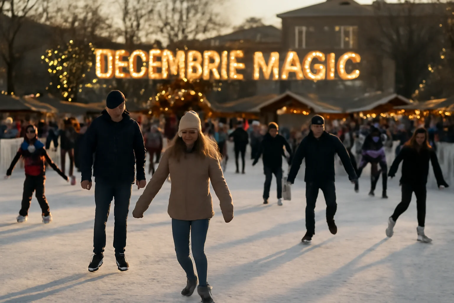 Patinoarul din centrul municipiului Râmnicu Vâlcea încheie sezonul: bilanț pozitiv la Târgul „Decembrie Magic”