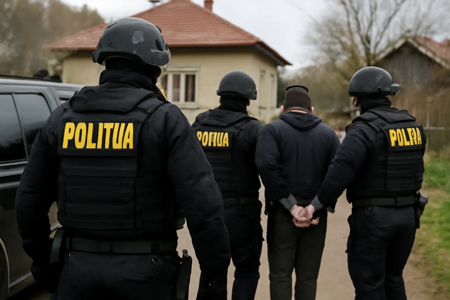Percheziții ale poliției la Mădulari, în județul Vâlcea, într-un dosar de arme deținute ilegal