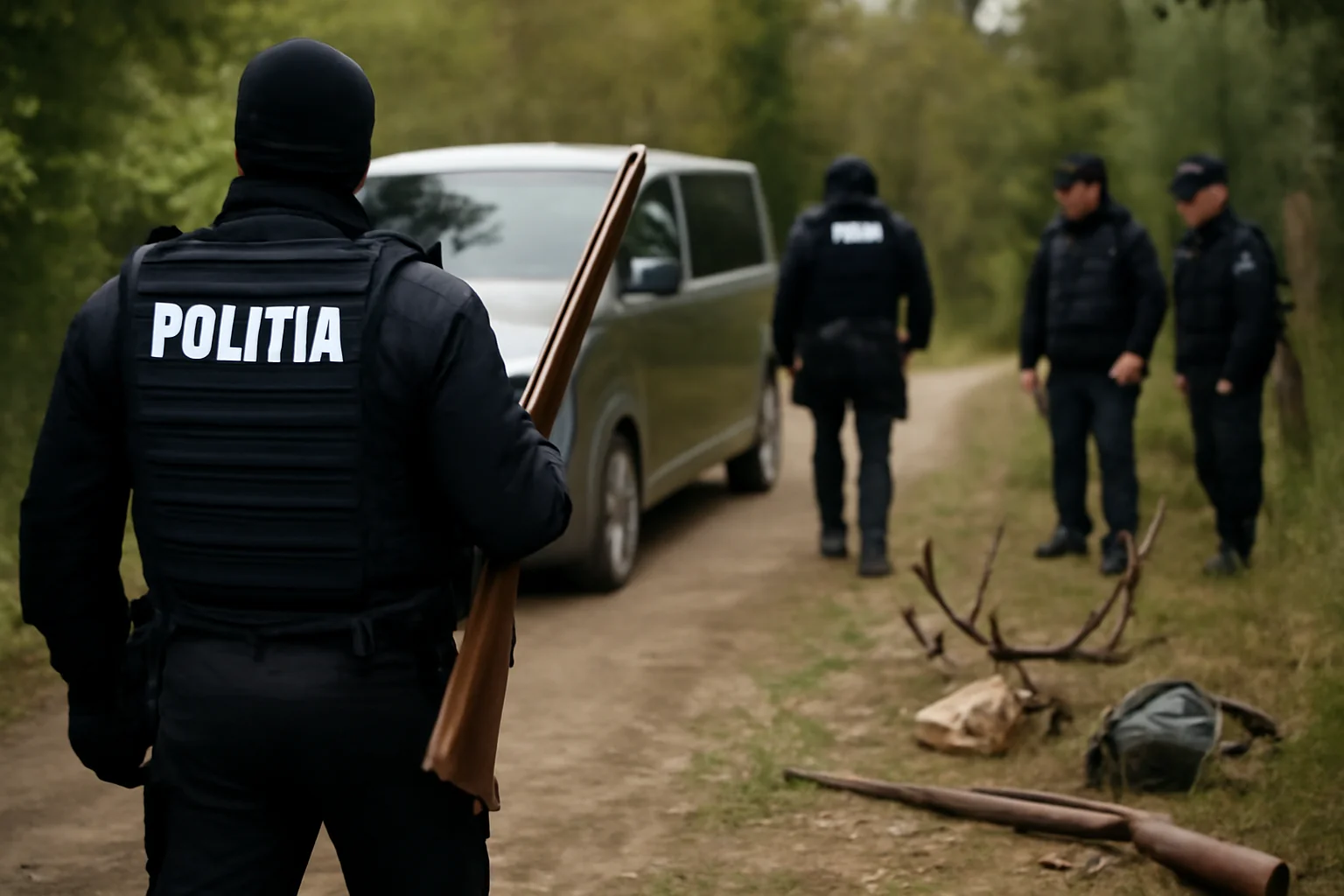 Percheziții în Călimănești și Voineasa pentru braconaj cu arme și trofee