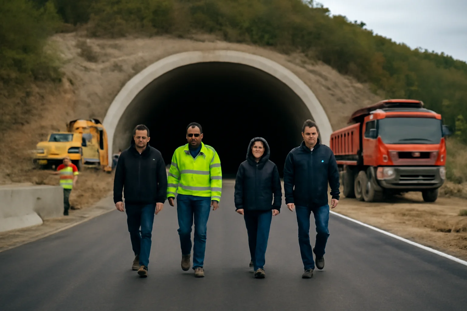 Primul tunel al autostrăzii A1 din Râmnicu Vâlcea, tot mai aproape de finalizare