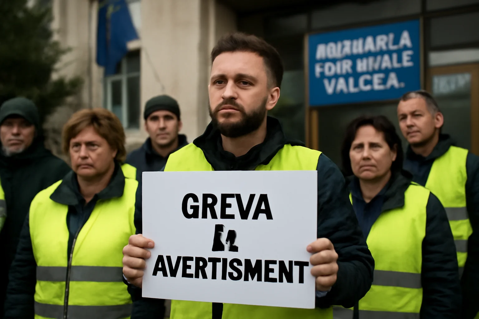 Protest al funcționarilor din primăriile vâlcene împotriva noilor măsuri considerate absurde ale Guvernului