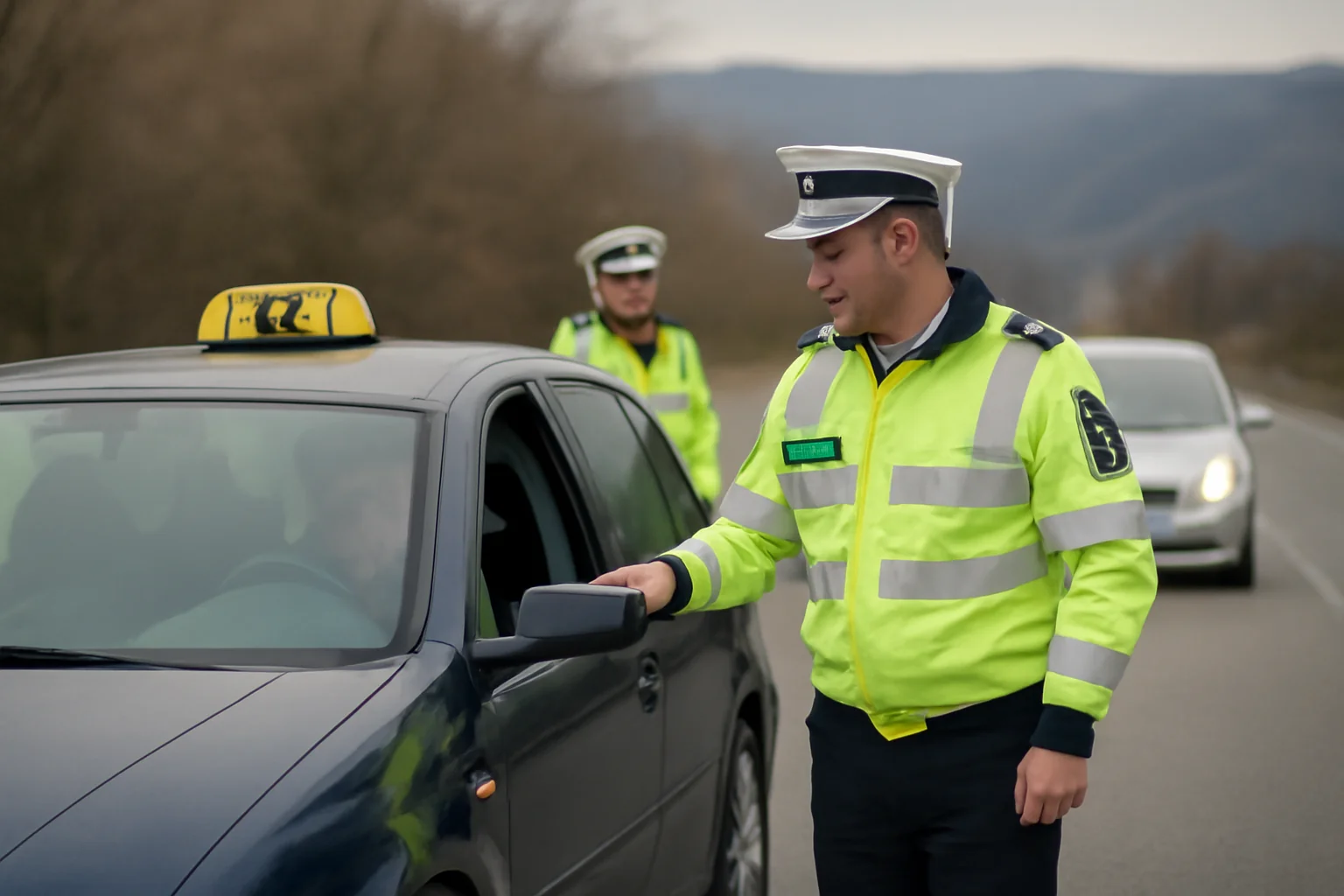 Razie a polițiștilor la Râmnicu Vâlcea pe rutele din sudul județului împotriva taximetriei ilegale