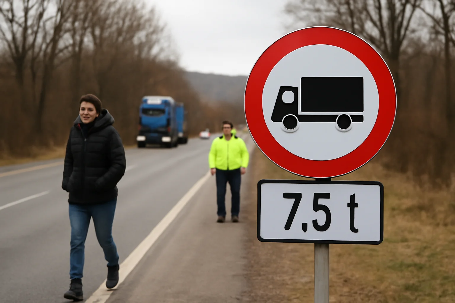Restricții de tonaj pe DN7 în zona Râmnicu Vâlcea de Crăciun