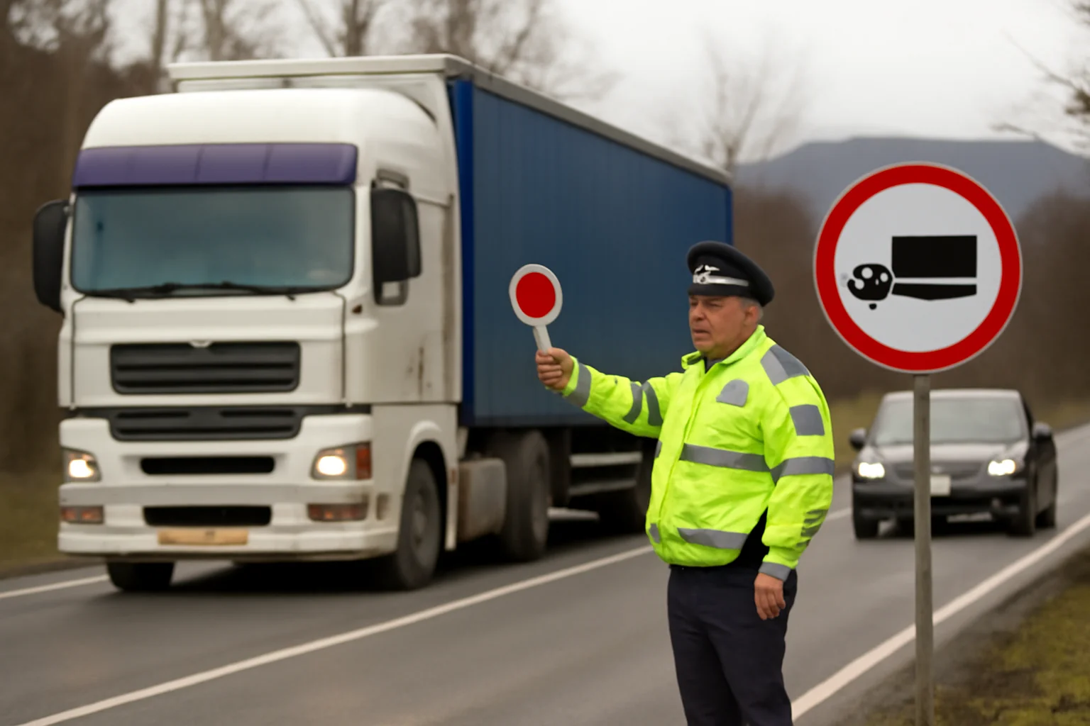 Restricții de tonaj pe DN7 la Râmnicu Vâlcea în perioada Crăciunului 2025
