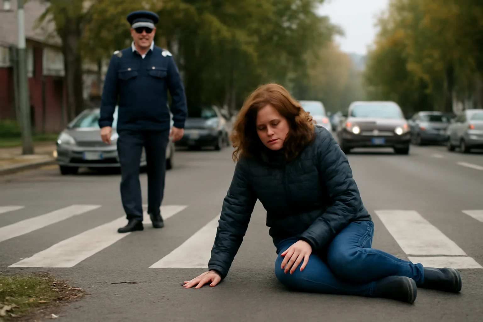 Șofer căutat de poliție după ce a acroșat o femeie pe trecerea de pietoni în Râmnicu Vâlcea