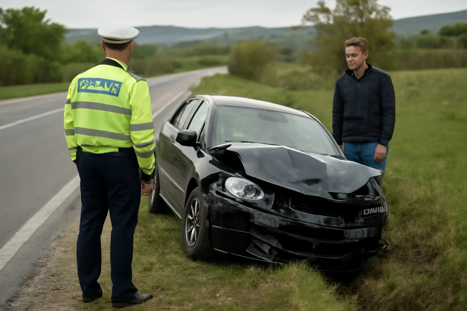 Șofer din Râmnicu Vâlcea implicat într-un accident pe DJ 106 lângă Sibiu, depistat cu alcoolemie