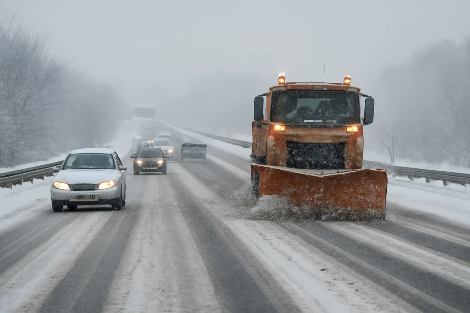 Trafic rutier afectat de ninsori pe A1 în zona Râmnicu Vâlcea – Deva
