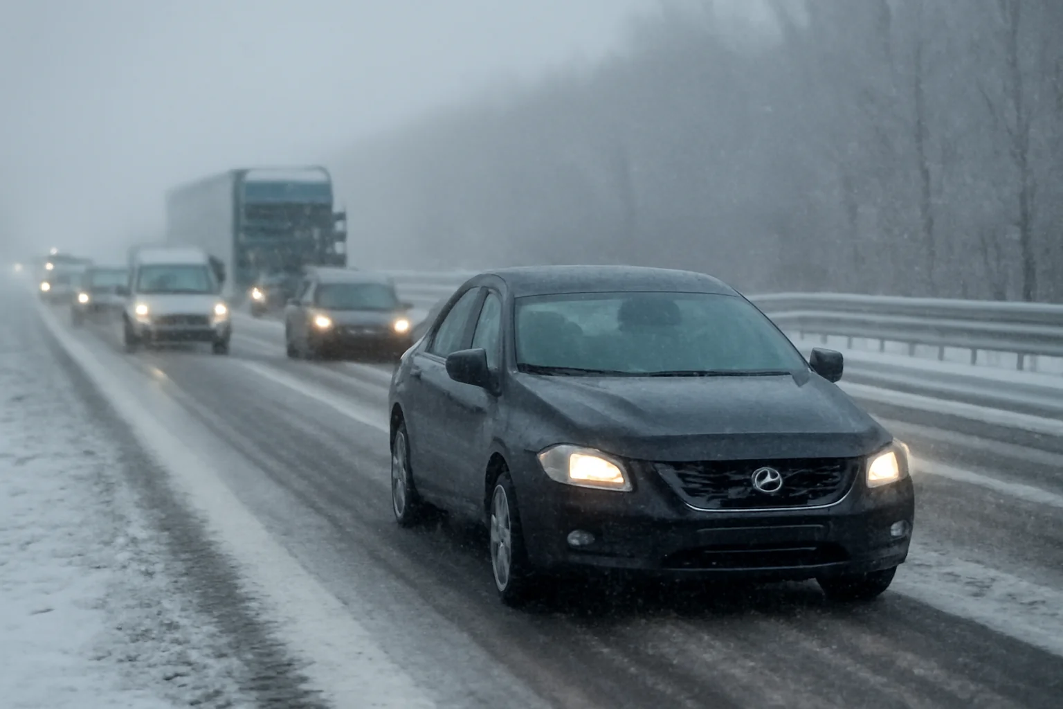 Trafic rutier în condiții de iarnă pe A1 București – Râmnicu Vâlcea, anunțat de autorități